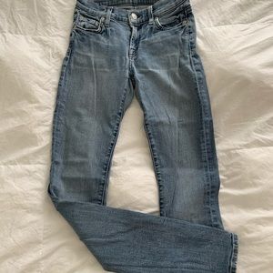 7 for all Mankind Skinny Jeans Mid Rise